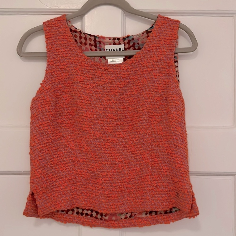Classic Chanel boucle top